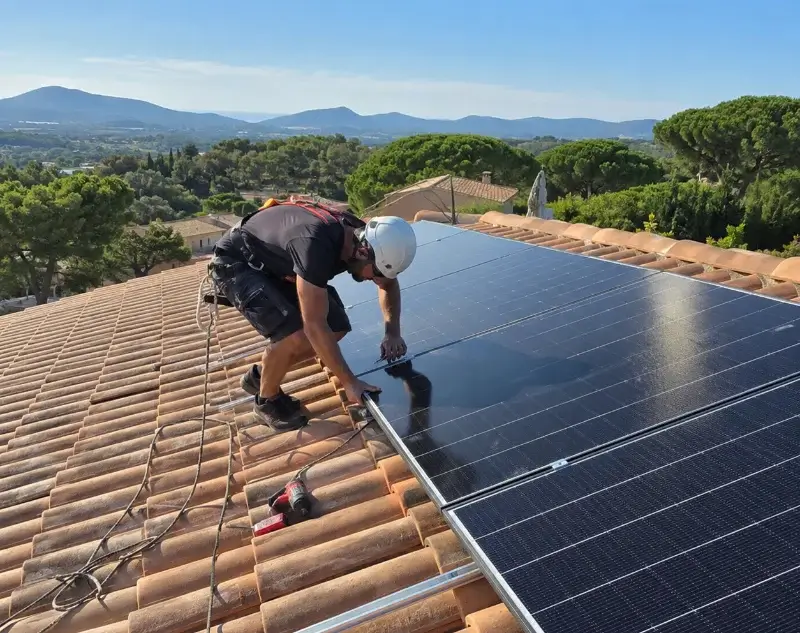 Installateur panneaux solaires Saussines — pose photovoltaïque sur toiture