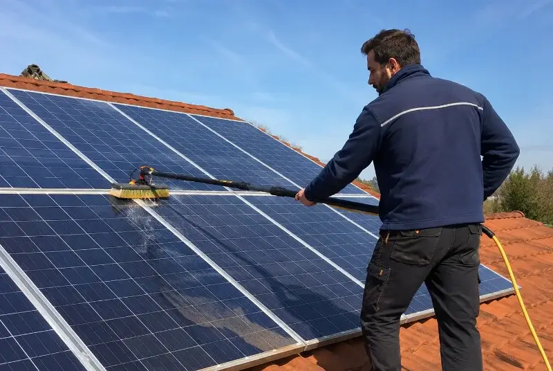 Nettoyage et entretien de panneaux solaires à Saussines
